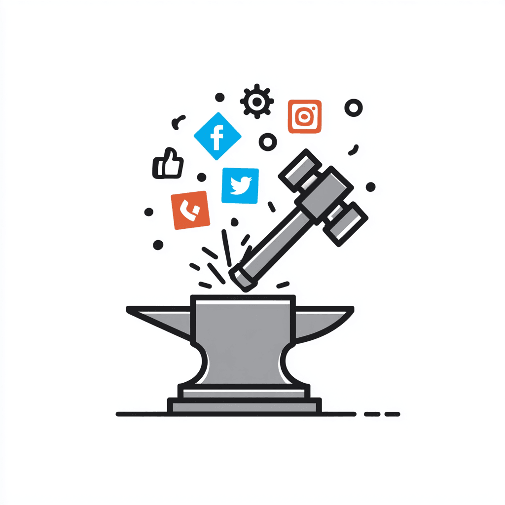 social media content creator icon. 